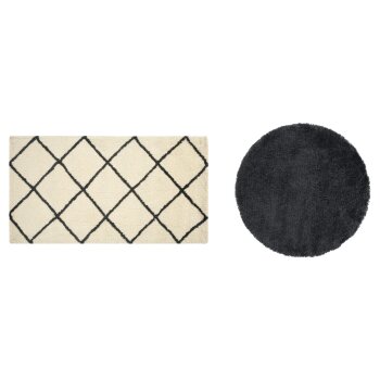 Langflor-Teppich, 80 x 150 cm / Ø 100 cm - B-Ware