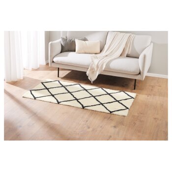 Langflor-Teppich, 80 x 150 cm / Ø 100 cm - B-Ware