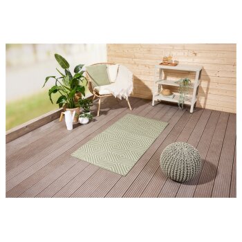 LIVARNO home Outdoorteppich, 80 x 150 cm (grün) - B-Ware neuwertig