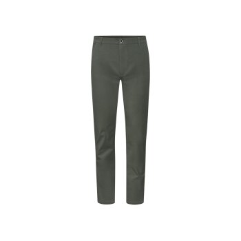LIVERGY® Herren Chino, schmal geschnitten mit normaler Leibhöhe (dunkelgrün, XL (56/58)) - B-Ware neuwertig