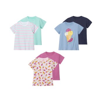 lupilu® Kleinkinder T-Shirts, 2 Stück, aus...