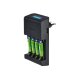 TRONIC® Akku-Ladegerät mit LC-Display (Akku Ladegerät für AAA) - B-Ware neuwertig