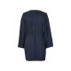 esmara® Damen Wickelkleid mit modischer Crinklestruktur (marine, S (36/38)) - B-Ware neuwertig