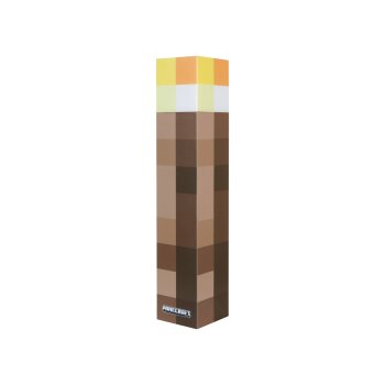 Minecraft LED Tischlampe / Fackel, mit Wandhalterung -...