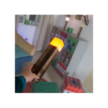 Minecraft LED Tischlampe / Fackel, mit Wandhalterung - B-Ware sehr gut
