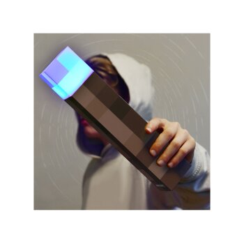 Minecraft LED Tischlampe / Fackel, mit Wandhalterung - B-Ware sehr gut