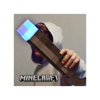Minecraft LED Tischlampe / Fackel, mit Wandhalterung - B-Ware sehr gut