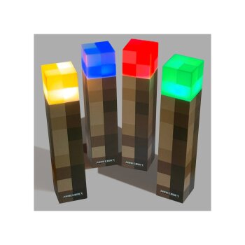 Minecraft LED Tischlampe / Fackel, mit Wandhalterung - B-Ware sehr gut