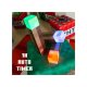 Minecraft LED Tischlampe / Fackel, mit Wandhalterung - B-Ware sehr gut