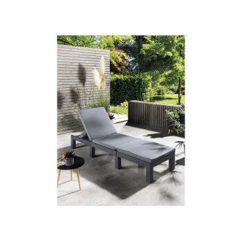 LIVARNO home Geflecht-Sonnenliege, mit Kissenauflage, anthrazit - B-Ware sonstiges