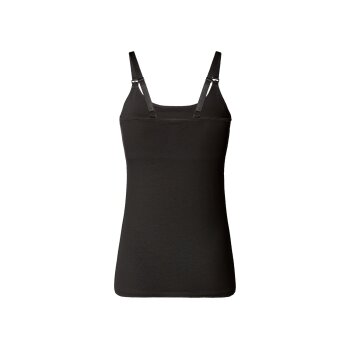 esmara® Damen Still-Tops, 2 Stück, mit hohem Bio-Baumwollanteil (schwarz/weiß, XL(48/50)) - B-Ware neuwertig