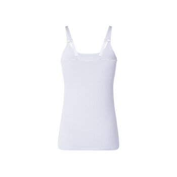esmara® Damen Still-Tops, 2 Stück, mit hohem Bio-Baumwollanteil (schwarz/weiß, XL(48/50)) - B-Ware neuwertig