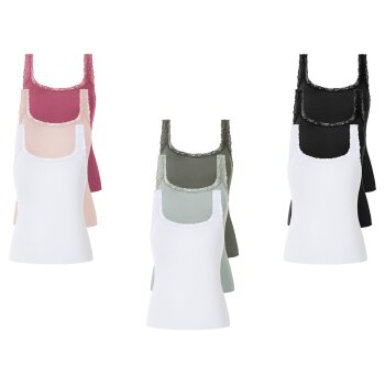 esmara® Damen Tops, 3 Stück, in modischer...
