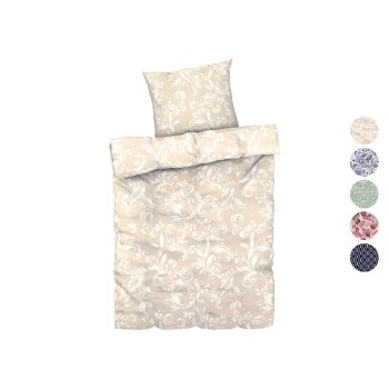 LIVARNO home Mikrofaser-Satin-Bettwäsche, 135 x 200...