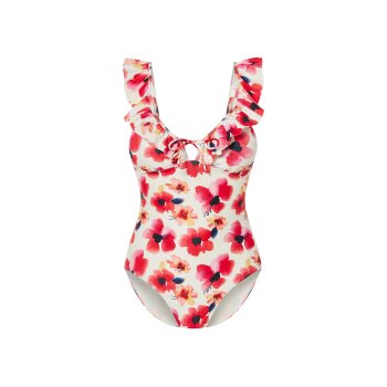 esmara® Damen Badeanzug, 40, blumen - B-Ware neuwertig