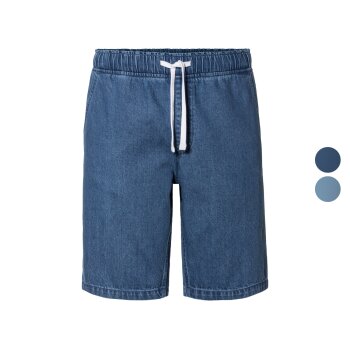 LIVERGY® Herren Jeansshorts, normale Leibhöhe -...