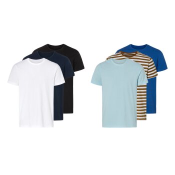LIVERGY® Herren T-Shirts, 3 Stück, reine...