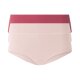 esmara® Lasercut-Hipster, 3 Stück, besonders angenehm (rot/rosa, M(40/42)) - B-Ware neuwertig