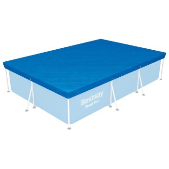 BESTWAY PE-Abdeckplane 304 x 205 cm, blau, eckig - B-Ware...