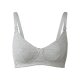 esmara® Damen Still BHs, 2 Stück, mit hohem Bio-Baumwolle (grau/weiß, 85C) - B-Ware neuwertig