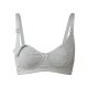 esmara® Damen Still BHs, 2 Stück, mit hohem Bio-Baumwolle (grau/weiß, 85C) - B-Ware neuwertig