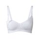 esmara® Damen Still BHs, 2 Stück, mit hohem Bio-Baumwolle (grau/weiß, 85C) - B-Ware neuwertig