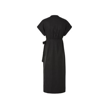 esmara® Damenkleid, midi, Leinen, 34, schwarz - B-Ware neuwertig