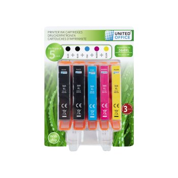 UNITED OFFICE® Druckerpatronen, Multipack, HP...