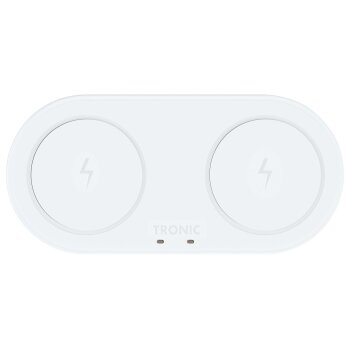 TRONIC Ladepad Qi® Dual, 20 W (weiß) - B-Ware neuwertig