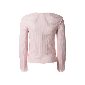 esmara® Damen Langarmshirt, leicht transparent, rosa (S(36-38)) - B-Ware neuwertig