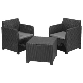 LIVARNO home Balkonset, aus recyceltem Kunststoff,...