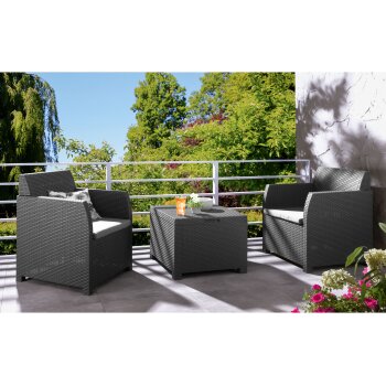 LIVARNO home Balkonset, aus recyceltem Kunststoff,...