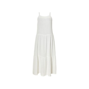 esmara® Damen Midi-Kleid mit Volants (weiß, 36) - B-Ware neuwertig