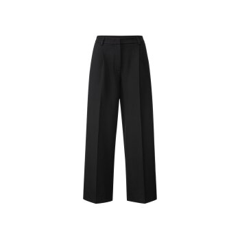 esmara® Damen Palazzohose mit Bundfalten (schwarz, 34) - B-Ware neuwertig