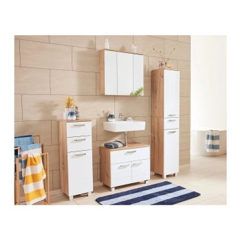 LIVARNO home Waschbeckenunterschrank »Palermo«, mit Siphonausschnitt - B-Ware neuwertig