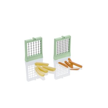 ERNESTO® Passiermühle \ Pommesschneider, mit verschiedenen Einsätzen (Pommes-frites-Schneider) - B-Ware sehr gut