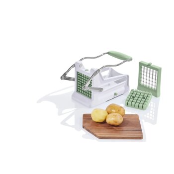 ERNESTO® Passiermühle \ Pommesschneider, mit verschiedenen Einsätzen (Pommes-frites-Schneider) - B-Ware sehr gut