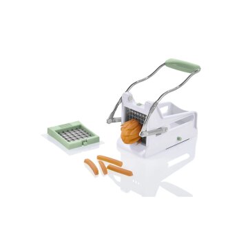 ERNESTO® Passiermühle \ Pommesschneider, mit verschiedenen Einsätzen (Pommes-frites-Schneider) - B-Ware sehr gut