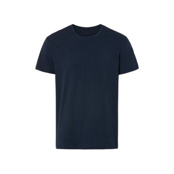LIVERGY® Herren T-Shirts, 3 Stück, reine Bio-Baumwolle (navy/schwarz/weiß, XL(56/58)) - B-Ware neuwertig