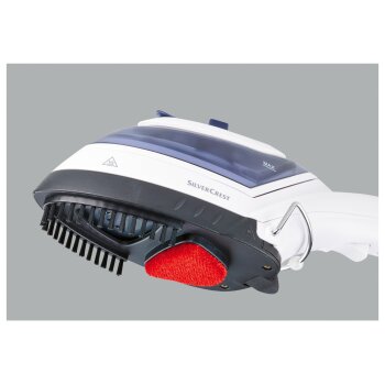 SILVERCREST® Dampfbürste, 4-in-1 (weiß/dunkelblau) - B-Ware sehr gut