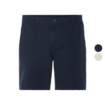 LIVERGY® Herren Seersucker-Shorts aus reiner...