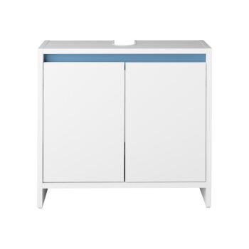 LIVARNO home Waschbeckenunterschrank »Oslo«, mit 2 Türen, weiß - B-Ware Transportschaden