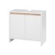 LIVARNO home Waschbeckenunterschrank »Oslo«, mit 2 Türen, weiß - B-Ware Transportschaden