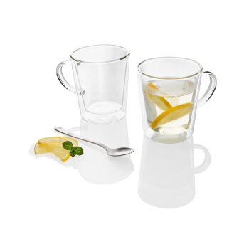 LIVARNO home Thermogläser aus doppelwandigem Borosilikatglas (Teeglas 2er Set) - B-Ware neuwertig