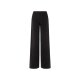 esmara® Damen Wide-Leg-Hose mit Gürtelschlaufen (schwarz, 42) - B-Ware neuwertig