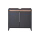 LIVARNO home »Oslo« Waschbeckenunterschrank, mit 2 Türen, anthrazit - B-Ware Transportschaden