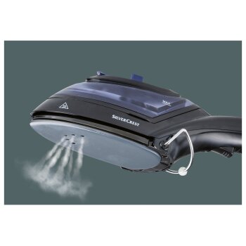 SILVERCREST® Dampfbürste, 4-in-1 (schwarz/dunkelblau) - B-Ware gut