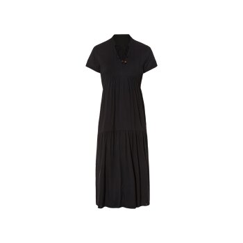 esmara® Damen Tunika-Kleid mit dekorativen Kordeln (schwarz, 34) - B-Ware neuwertig