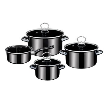 GSW Kochtopf-Set Profi, 7-teilig (Black-Star) - B-Ware...