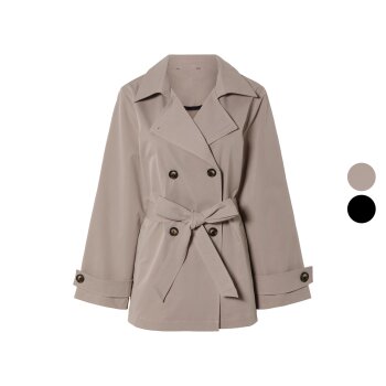 esmara® Damen Trenchcoat mit breitem Reverskragen -...
